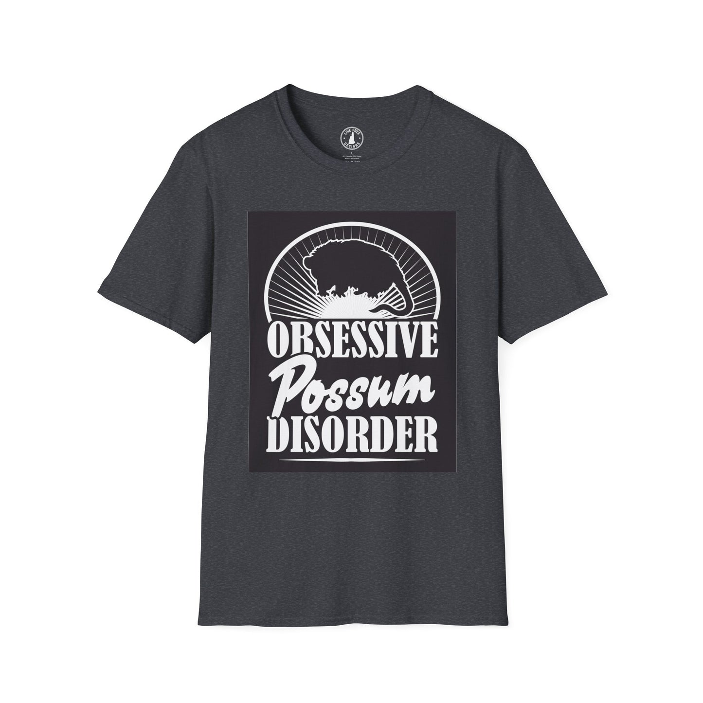 Obsessive Possum Disorder Unisex T-Shirt, Funny Animal Tee, Gift for Possum Lovers, Casual Wear, Unique T-Shirt