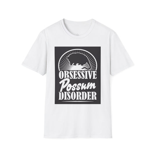 Obsessive Possum Disorder Unisex T-Shirt, Funny Animal Tee, Gift for Possum Lovers, Casual Wear, Unique T-Shirt
