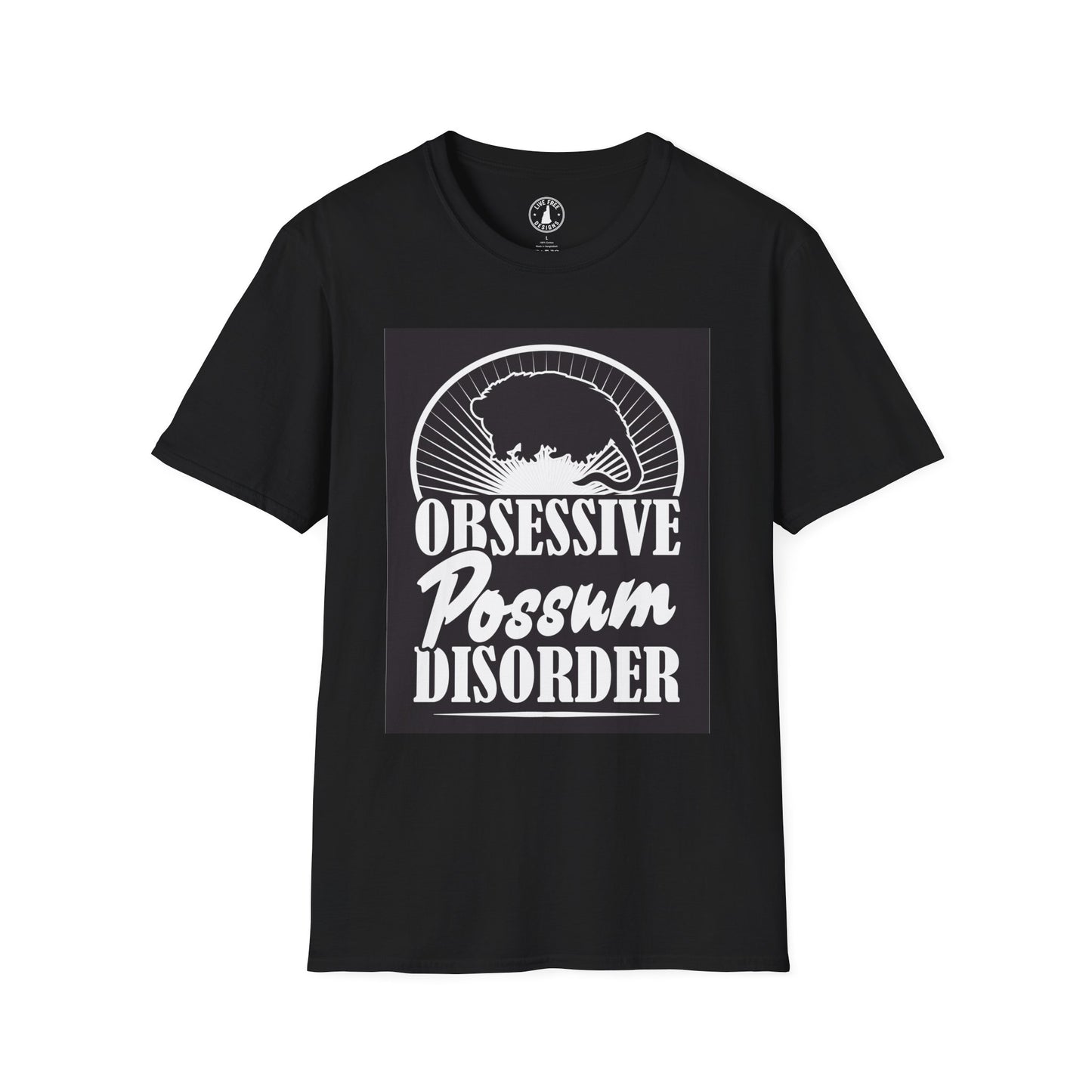 Obsessive Possum Disorder Unisex T-Shirt, Funny Animal Tee, Gift for Possum Lovers, Casual Wear, Unique T-Shirt