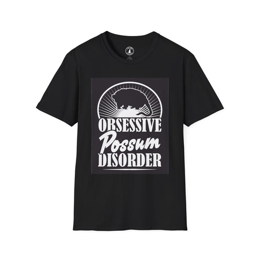 Obsessive Possum Disorder Unisex T-Shirt, Funny Animal Tee, Gift for Possum Lovers, Casual Wear, Unique T-Shirt
