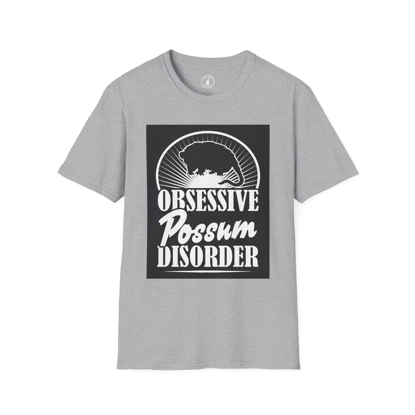 Obsessive Possum Disorder Unisex T-Shirt, Funny Animal Tee, Gift for Possum Lovers, Casual Wear, Unique T-Shirt
