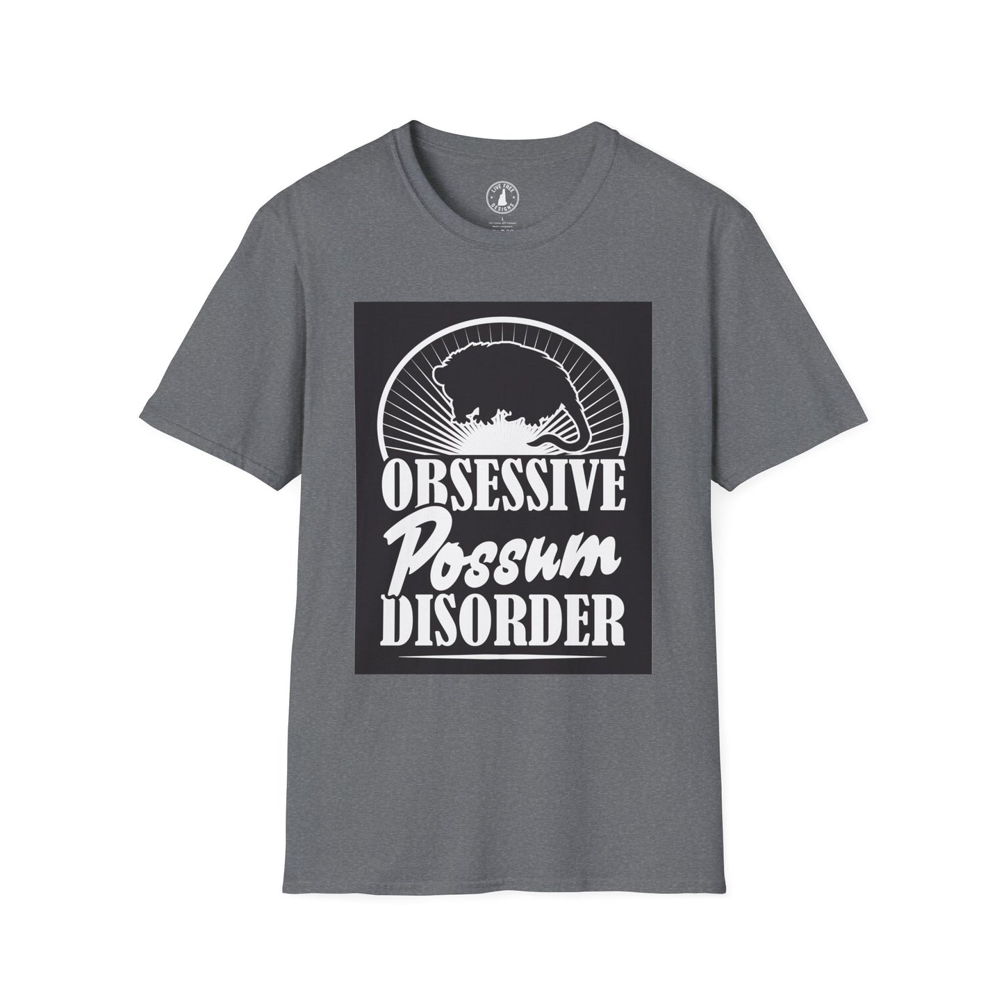 Obsessive Possum Disorder Unisex T-Shirt, Funny Animal Tee, Gift for Possum Lovers, Casual Wear, Unique T-Shirt