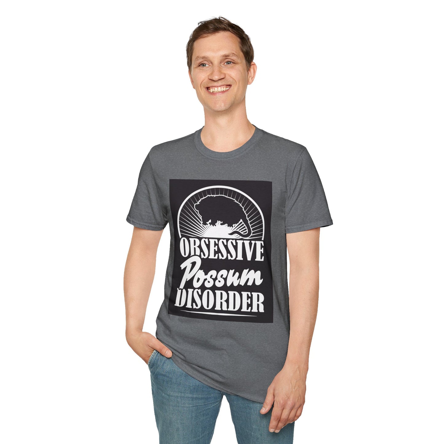 Obsessive Possum Disorder Unisex T-Shirt, Funny Animal Tee, Gift for Possum Lovers, Casual Wear, Unique T-Shirt