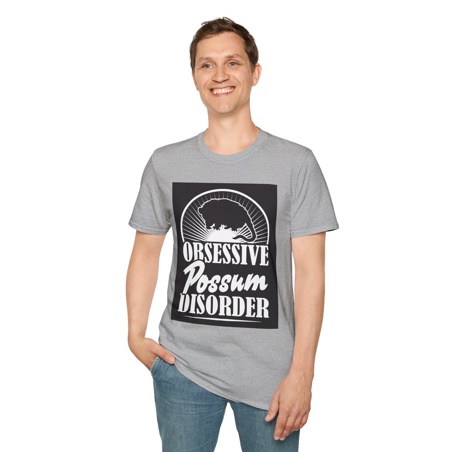 Obsessive Possum Disorder Unisex T-Shirt, Funny Animal Tee, Gift for Possum Lovers, Casual Wear, Unique T-Shirt