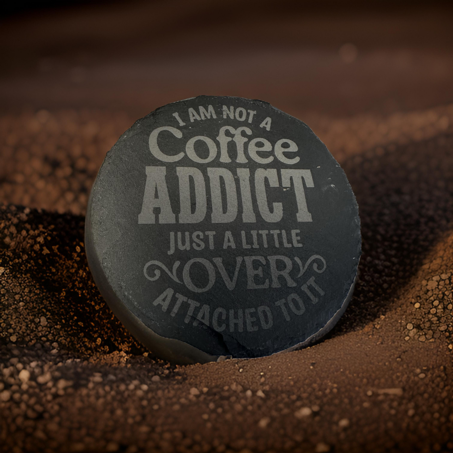 Custom Engraved 4” Slate Coasters – Set of 4