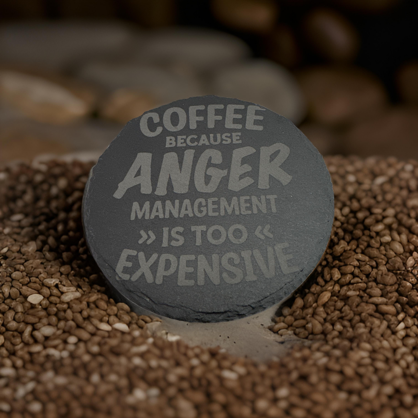 Custom Engraved 4” Slate Coasters – Set of 4