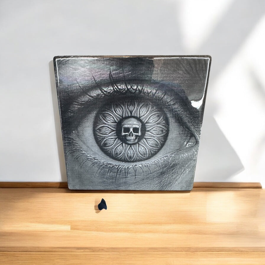 Custom Engraved 4” Slate Coasters – Set of 4