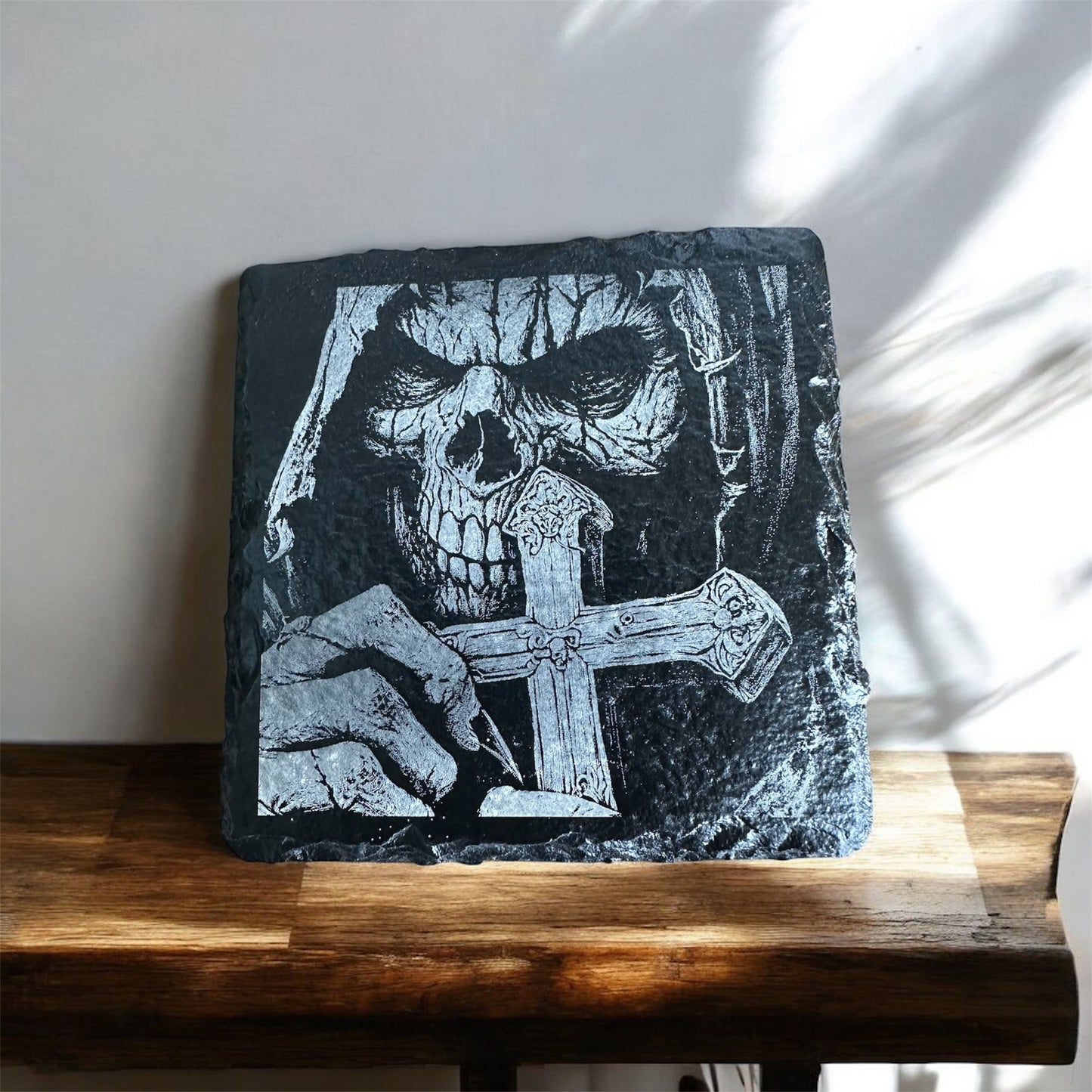 Custom Engraved 4” Slate Coasters – Set of 4